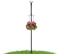 String Light Poles for Outside,Thickened Metal Rustproof Outdoor Secure Stand - Deck Patio String Lights Hanger,for Garden Pathway Driveway Patio Lawn Grassland Porch