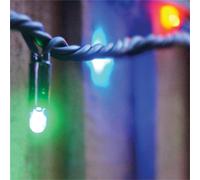 String Lights Black Rubber IP65 10m/80 LED Colour Change Xmas Haus Black One Size