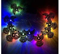 String Lights, LED Outdoor Indoor Solar LED Christmas Angel Light String Wrought Iron Home Holiday Garden Decoration Light Thanksgiving Day Color 7m 50 Lights