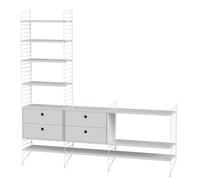 String Living Room Floor Shelving System J String Furniture - 7350038271402