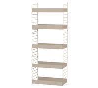 String Living room wall shelving system B String Furniture Beige - Beige - STRING LIVING ROOM B BEIGE