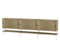 String Living room wall shelving system E String Furniture Oak - White - 7350038271402