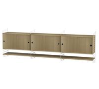 String Living room wall shelving system E String Furniture Oak - White - 7350038272546