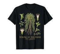 String of Dolphins Curio x peregrinus Botanical Anatomy Value Graphic T-Shirt, Men, Black, S
