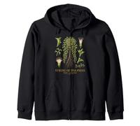 String of Dolphins Curio x peregrinus Botanical Anatomy Zip Hoodie