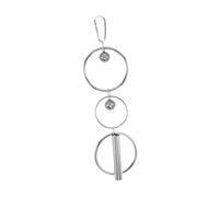 String Parrot Parrot Bells Bird Diversion Bells Delicate Bells Pendant Parrot Metal Bells Bird Cage Bell Decor Parrot Diversion Bell Bird Bell Stainless Steel Silver