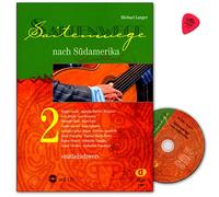 String Path to South America Volume 2 with CD and Dunlop Plek - 46 pieces by South American composers with guitar music from different countries and styles - Dux edition - DUX867-9783868493221