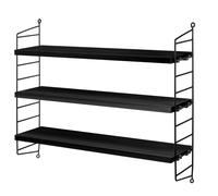 String Pocket shelf ESCHE BLACK FURNISHED String Furniture SINGLE PIECES