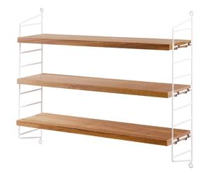 String Pocket Shelf String Furniture Oak - White - 7350038272003