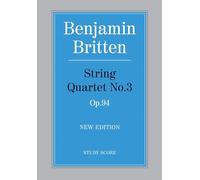 String Quartet No.3 Op.94 (Violin, Cello, Viola): Study Score (Faber Edition)