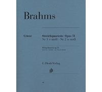 HENLE VERLAG BRAHMS J. - STRING QUARTETS IN C MINOR AND A MINOR OP. 51 Classical sheets String ensemble