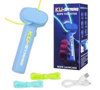 String Rope Launcher Loop Fidget Toy,Lasso Rope Loop String Replacement Glow-in-The-Dark Toy,String Shooter Toy,Perfect for Kids & Adults - Fly a String Loop in The Air For Endless Fun (Light Blue)