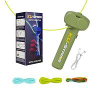 String Rope Launcher Toy - Glow in Dark Electric Fidget String Launcher Toys, Cool Lasso Loop Stuff, Silly String Launcher Rope Toy for Adults Kids Boys Girls (Green)