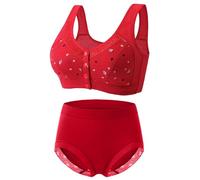 String Sexy Women Bra and Set with Front Closure Underwear for Older Women Bra and Briefs Everyday Lingerie Bustier Bikini Women