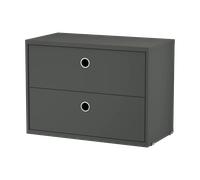 String String cabinet with drawers Dark grey, 58x30 cm