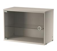 String - String Cabinet With Glass Door 30x58 cm, Beige - Beige
