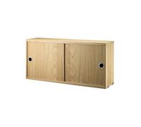String String cabinet with sliding door Oak, 78x20 cm
