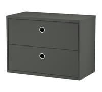 String - String Chest Of Drawers 58x30 cm, Dark Grey - Dark Grey