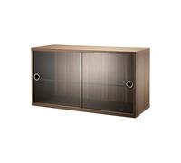 String String display cabinet Walnut, 78x30 cm