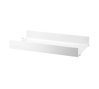 String - String Shelf With High Edge Metal 30x58 cm, White - White