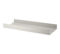 String - String Shelf With High Edge Metal 30x78 cm, Beige - Beige