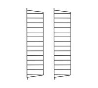 String String wall panels Black, 75x20 cm, 2-pack