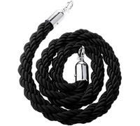 String Tail Separator Barrier 1.5M Twisted Rope for Guide Poles - Black