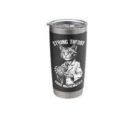 String Theory Cat Funny Physics Mathematics Scientist Math Stainless Steel Insulated Tumbler