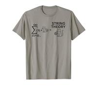 String Theory Cat Math Science Nerdy Funny Teacher Men Women T-Shirt