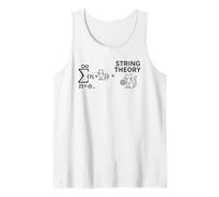 String Theory Cat Math Science Nerdy Funny Teacher Men Women Tank Top