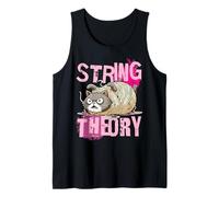 String Theory s Funny Cat Physics s Teacher Student Tank Top