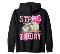 String Theory s Funny Cat Physics s Teacher Student Zip Hoodie