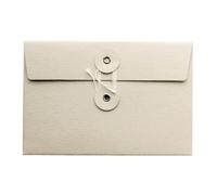 String Tie Envelopes 20pcs Kraft Paper Small Gift Envelopes Colored Wedding Invitation Cards Holder(Cloud Grey)