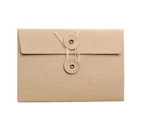 String Tie Envelopes 20pcs Kraft Paper Small Gift Envelopes Colored Wedding Invitation Cards Holder(Light Brown)