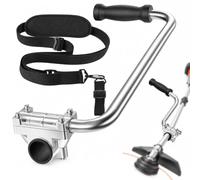 String Trimmer Handle for Gardena SmallCut 23/18V 2023-2027+ | Ergonomic Trimmer Grip | with Shoulder Strap | Adjustable Height & Angle | 26mm/28mm Shaft Fit | Metal Auxiliary | Lawn Care