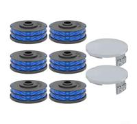 String Trimmer Replacement Spool, With Covers, For Ryobi-RLT4027, RLT4125, RLT5027, RLT5127, RLT6030, RLT6130,Precise And Trimming Results(6+2)