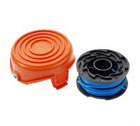String Trimmer Spool Cover Line Set Compatible for Black & Decker GL315 GL350 GL650 GL337SB GL546SC GL651SB GL652 GL653 GL65 GL656 GL660 GL670 Replacement Parts(1X cap+1X spool)