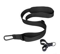String Trimmer Strap with Metal Hook for Secure Tool Attachment and Adjustable Padded Harness to Distribute Weight Evenly During Lawn Maintenance Tasks (Is black)