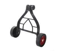 String Trimmer Support Wheel, 1 Pack Adjustable Auxiliary Wheels, Straight Mower Attachment for Grass Cutting, Reduces Vibration Noise, Lightweight Iron Plastic Design for Garden Lawn Maintenance