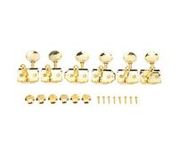STRING TUNING KEY METAL DELICATE PEGS REPLACEMENT ELECTRIC GUITAR RETRO STYLE 6PCS (Golden)
