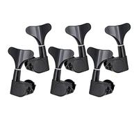 String Tuning Peg Tuner Sealed Machine Head Button for Bass PartS Black 3R3L, 3 left 3 right