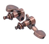 String Tuning Pegs, Not Easy To Oxidize Metal Structure Long Service Life Guitar Locking Tuners, Anti-Corrosion for Guitar Repair Master Electric Guitar(Red copper)