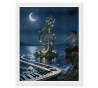 String Vine Moon Diamond Art Kits for Adults 16"x20" DIY Diamond Painting Kit for Beginners Gem Art Painting with Round Full Drill Diamonds DIY Paint Paintings for Home Wall Decor Gift
