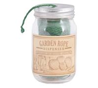 String With Jar Dispenser 102m (334.6ft.) | Perfect For Gardening, Floral Arrangements, Bundling Crafts, Wrapping, Wedding’s, Christmas, Decorations | Green String/Twine/Rope | String Holder |