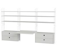String Workroom Workplace F String Furniture - STRING WORKSPACE F WEISS