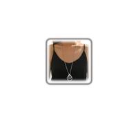 Stringex Silver Chunky Circle Necklace for Women Boho Large Pendant Long Necklaces Exaggerated Geometric Spiral Necklace Fashion Everyday Jewelry Accessories, L, Metal, No Gemstone