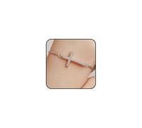 Stringex Sparkling Zirconia Cross Lariat Bracelet for Women Adjustable Christian Crucifix Slider Hand Chain Faith Based Gifts for First Communion Baptism, L, Cubic Zirconia, no gemstone