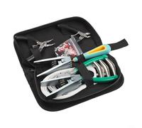 Stringing Tool Kit for Racket Maintenance with Metal Pliers Flying Clamps Stringing Clamp Awl Grommet and Carry Storage Bag