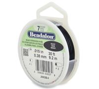 Stringing Wire 7-Strand .015"(.38mm) Diameter 30ft/Pkg-Black