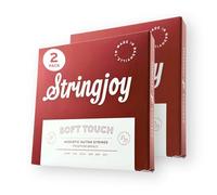 Stringjoy 10.5-47 Soft Touch Naturals - Premium Light Phosphor Bronze Acoustic Guitar Strings - Extra Comfort and Exceptional Tone, Acoustic 6 String Set, 2-Pack